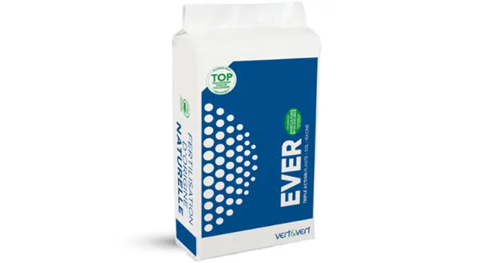 Engrais organique Ever 10 Freyssinet pour gazon et semence de regarnissage